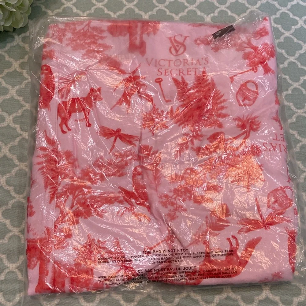 Victoria’s Secret Pink Toile Flannel PJ Pant XL Short NIP